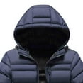thumbnail image 5 of Mens Winter Warm Jackets Running Lightweight Insulated Coat Puffer Jacket with Hood Travel Hiking Cycling Gray M, 5 of 5