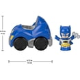 thumbnail image 4 of Fisher-Price Little People DC Super Friends Crime Fighting Gift Set, 5-Piece Toddler Toys, 4 of 6