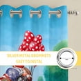 thumbnail image 6 of Valentine's Day Kitchen Curtains Window Panels, Red Love Truck Roses Balloons Footballs Blue Insulated Window Treatment Curtain, Grommet Curtains for Bedroom/Living Room/Bathroom, 2 Piece 52"Wx84"L, 6 of 8