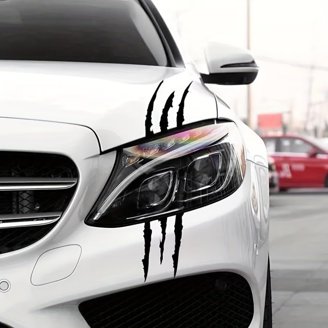 2-Pack Orange Racing Stripes Car Decals - 260cm X 5.5cm Self-Adhesive PVC Side Stickers For Cars, SUVs, Vans