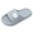 Grey, variant on Slippers for Women Men Cute Bear Cloud Slides Grid Cushioned EVA Open Toe Bedroom Spa House Shoes Water Shower Sandals