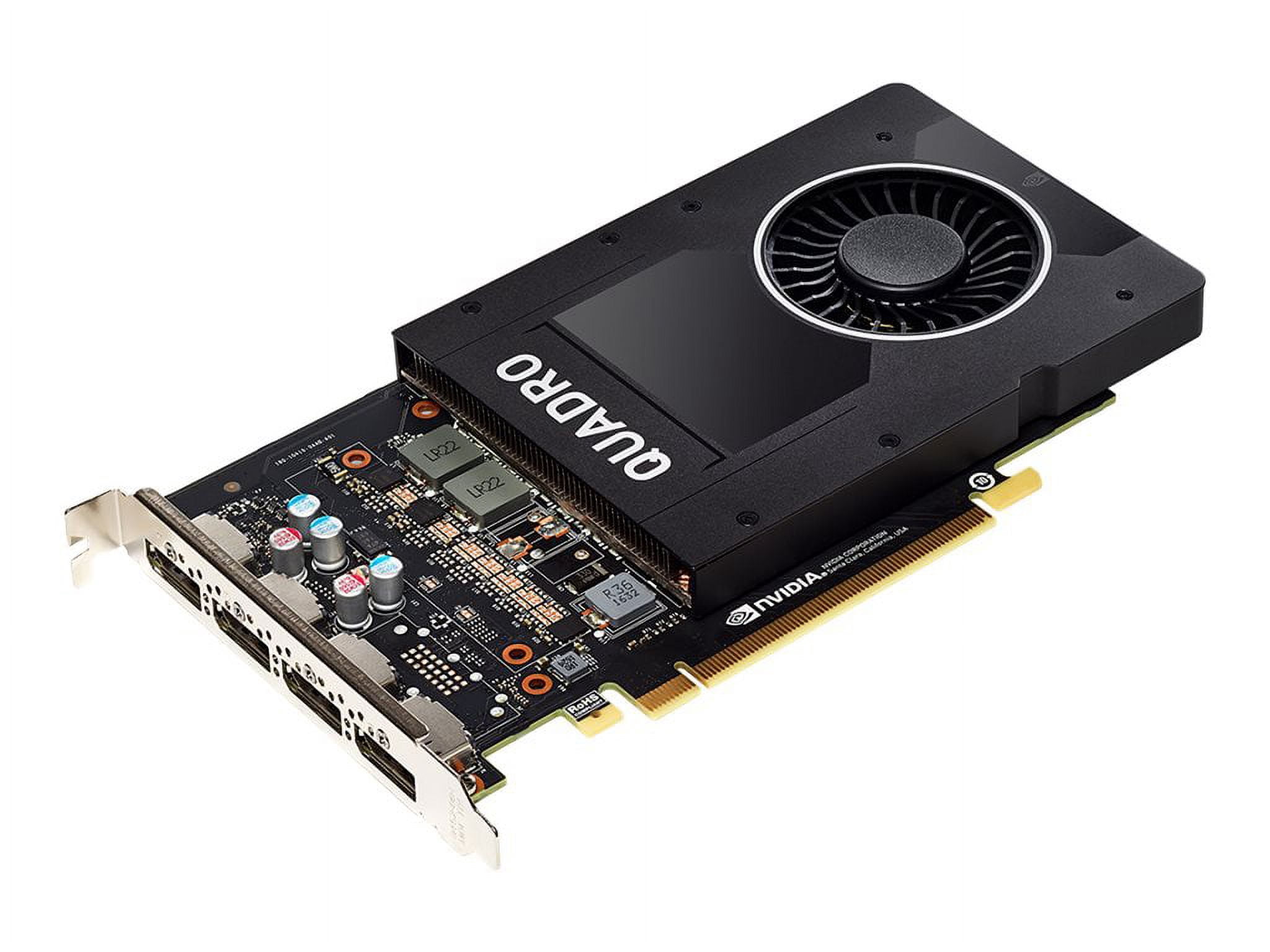 Restored NVIDIA Quadro P2000 - Graphics card - Quadro P2000 - 5 GB GDDR5 - PCIe 3.0 x16 - 4 x DisplayPort (Refurbished)