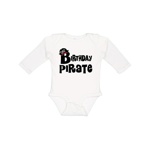 Inktastic Birthday Pirate Party Boys Long Sleeve Baby Bodysuit