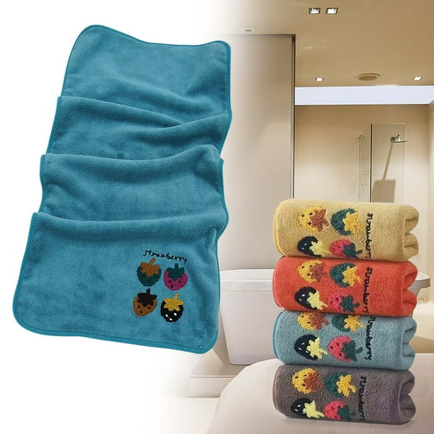 Decoración del hogar, Toallitas, Toallas, Toallas de baño, Toalla absorbente de vellón con corales fresa.