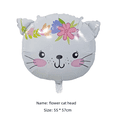 thumbnail image 3 of Versión linda del globo de película de aluminio con forma de cabeza de animal para decoración de cumpleaños de niños y bebés, fiesta de globos, escena de fiesta grande, 3 of 5