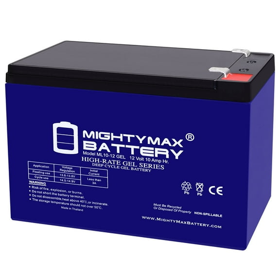 12V 10AH GEL F2 Replacement Battery Compatible with Yuasa NP12-12
