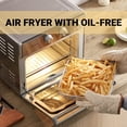 thumbnail image 5 of CIARRA CATOSMC01 & CATOSEC01 Horno de convección para encimera, combo de horno tostador, horno de encimera de gran capacidad con freidora de aire para pollo, pizza y galletas, 24 L/25 QT, 1700 W, 5 of 5