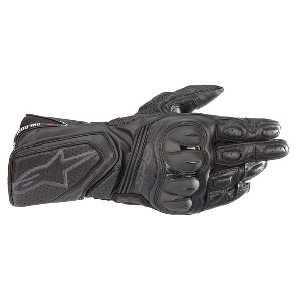 Guantes Alpinestars SP-8 V3 de cuero negro/negro (grandes)