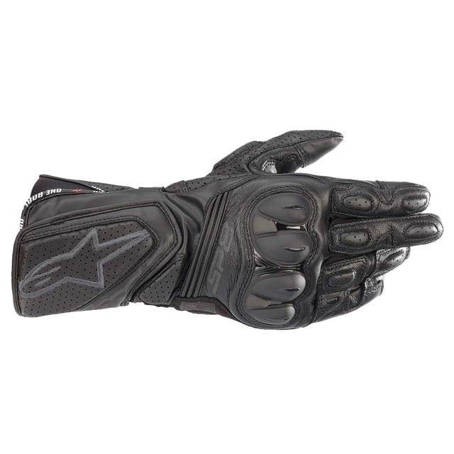 Guantes Alpinestars SP-8 V3 de cuero negro/negro (grandes)