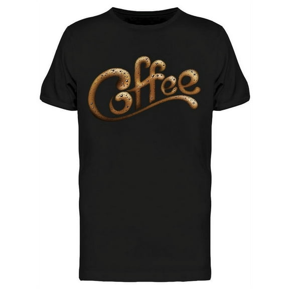 Coffee Typography Graphic T-Shirt Men -Image by Shutterstock, Male Small