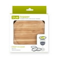 thumbnail image 5 of True Natural Bamboo Appetizer Wine Glass Toppers for Dinner, Party Set of 4, 5 of 5