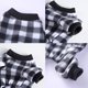 thumbnail image 1 of Pijama de poliéster para mascotas suéter cálido de invierno para perros transpirable (cuadros blancos y negros S) JShteea Libre de BPA, 1 of 9