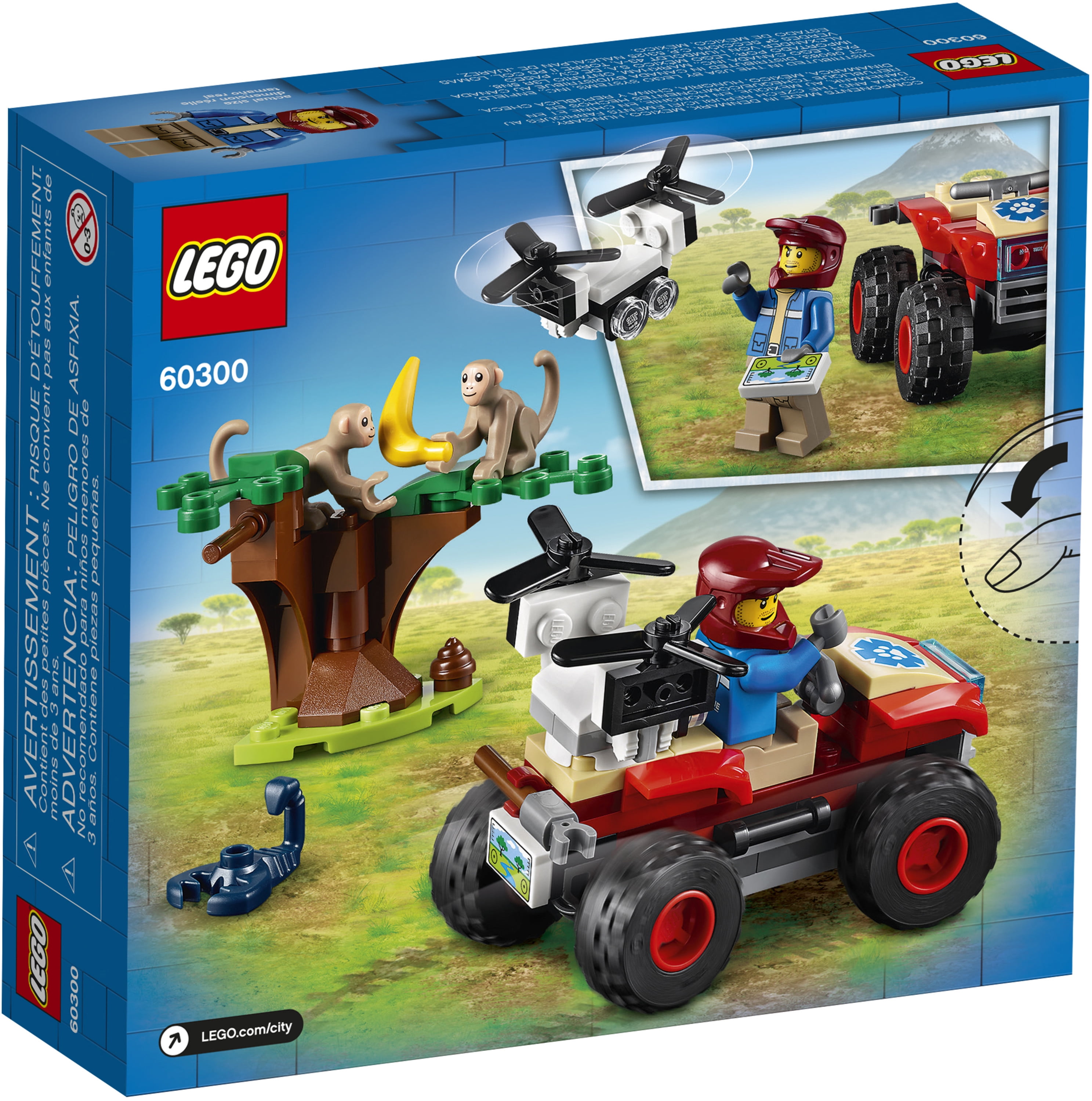 LEGO City Wildlife Rescue ATV 60300 Building Toy for Kids (74 Pieces)