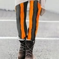 thumbnail image 2 of BiZtdJrK Holiday Party Leggings for Women Pumpkin Halloween High Waist Funny Print Legging Novelty Casual Tight Pants Multicolor M, 2 of 5