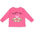 thumbnail image 3 of Inktastic Yaya's Girl Heart Flowers Girls Long Sleeve Toddler T-Shirt, 3 of 5