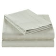 thumbnail image 3 of 1200 Thread Count 100% Egyptian Cotton Deep Pocket Striped Sheet Set (California King, Ivory), 3 of 3
