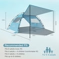 thumbnail image 2 of Carpa de playa Elegear para 6-8 personas con protección solar UPF 50+, color azul, 2 of 9
