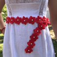 thumbnail image 4 of Ribete de cinta de encaje de flores bordado con cuentas de perlas de flores de una yarda, 4 of 4