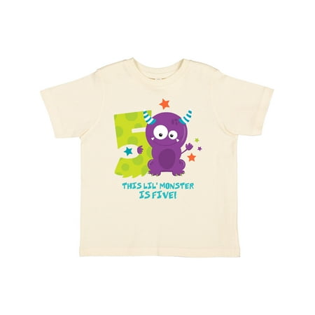 

Inktastic Monster 5th Birthday Gift Toddler Boy or Toddler Girl T-Shirt