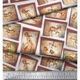 thumbnail image 3 of Soimoi Silk Fabric Zodiac Sign Patchwork Printed Fabric 1 Yard 42 Inch Wide, 3 of 3