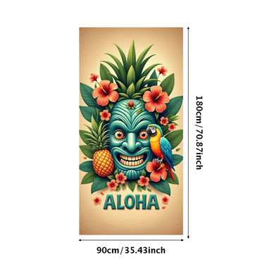Decorative Design Aloha Banner Colorful Theme Tropical Floral Luau Party for Beach Party Summer Celebration Event Decoration