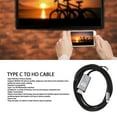 thumbnail image 4 of Cable USB C A HD, De Imagen HD De PVC UHD 4K 30Hz Tipo C A HD Cable Adaptador De Interfaz Multimedia Para Monitores Para Teléfonos Móviles, 4 of 7