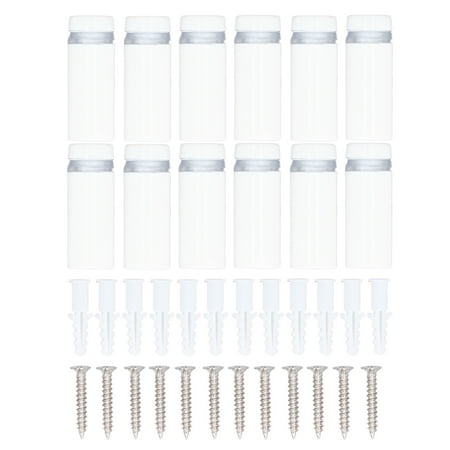

2024 12Pcs Standoff Screws Stainless Steel Wall Sign Advertising Hardware Nail for Acrylic 12x30mm