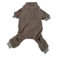 thumbnail image 2 of Dog and Cats Universal Fashionable Pajamas Cozy Pet Clothing Soft Apparel for Sleep Play, Coffee S, 2 of 3