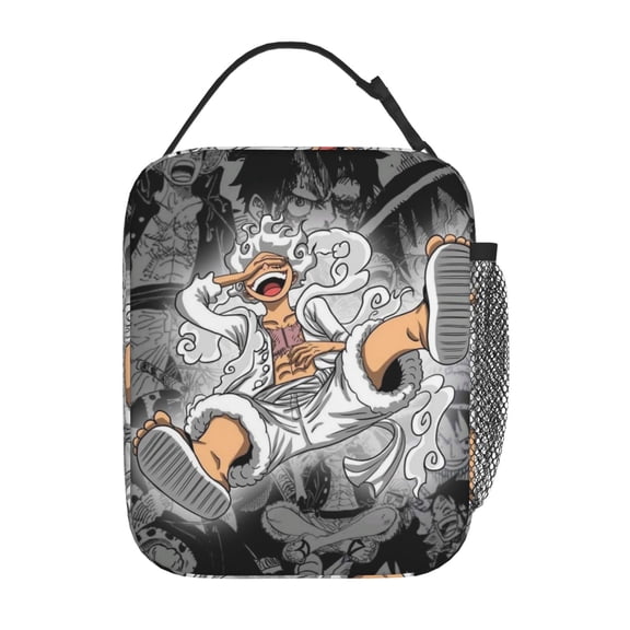 Reusable Portable Lunchbox One Lunch Bag Anime-Piece Insulated Cooler Tote with Handle For Office Work Picnic