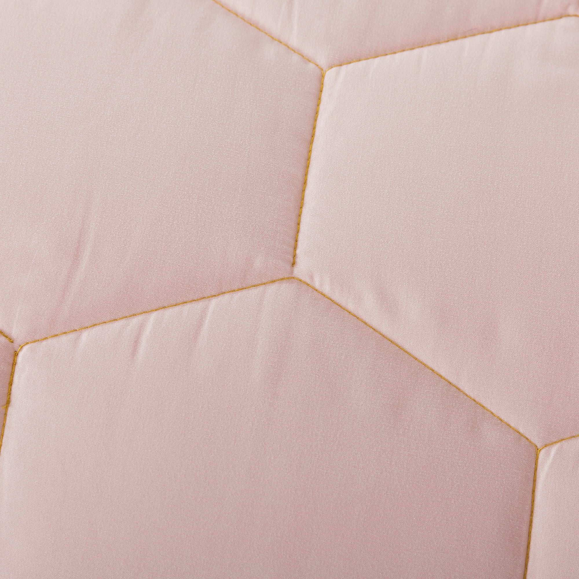 Honeycomb Down Alternative Blanket - Pearl Blush/Spicy Mustard - Twin