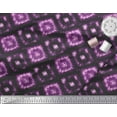 thumbnail image 3 of Soimoi Purple Cotton Duck Fabric Diamond Tie-Dye Decor Fabric Printed Yard 58 Inch Wide, 3 of 3