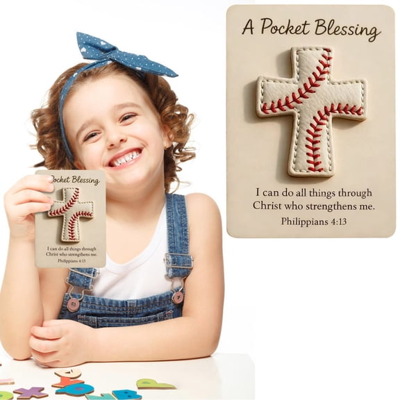 YYKihy Pocket Baseball Blessing Hug Handmade Sports Edition Encouragement With Card Perfect As A Blessing