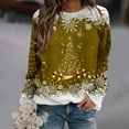 thumbnail image 1 of Chandails d'Automne d'Hiver Grande Taille pour Femmes Chandails de Noël pour Femmes Arbre de Noël Suéter Navideño Mujer Mignon Col Rond Chandails à Capuchon Amusants, 1 of 4