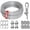 Silver, variant on 3/16 Inch Coated Steel Wire Rope 50ft/100ft Braided Metal Cable Kit for Outdoor Hanging String Lights and Clotheslines for Garden, Patio, Camping
