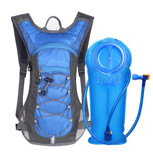Mochila de hidratación Unigear de 2 litros con bolsa de agua azul