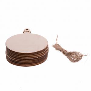 Natural Christmas Decorations Fancyleo 20 pcs Natural Wood Slices 3