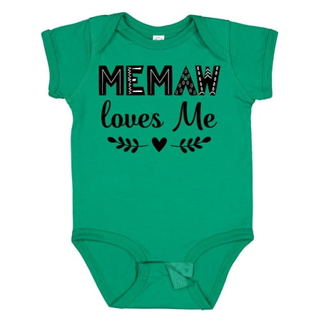 

Inktastic My Memaw Loves Me Outfit Gift Baby Boy or Baby Girl Bodysuit