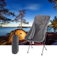 thumbnail image 4 of Silla con respaldo plegable para exteriores Silla de playa portátil para acampar y pescar para viajes Picnic Senderismo Mochilero Monstrate LF000041-02B, 4 of 7