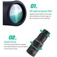 thumbnail image 4 of Monocular óptico ANGGREK HD Revestimiento de película verde 16X para acampar, 4 of 7