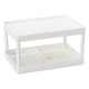 thumbnail image 1 of Organizador de maquillaje elegante de 2 niveles para baño en color blanco, 1 of 5