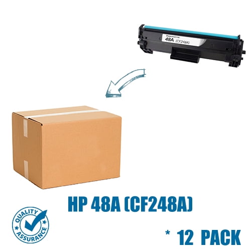 Printer Pro™ Lot de 12 HP 48A (CF248A)/48A/hp48/hp48A Cartouche de Toner Noir pour Imprimante HP LaserJet Pro M15w MFP M28w M29w