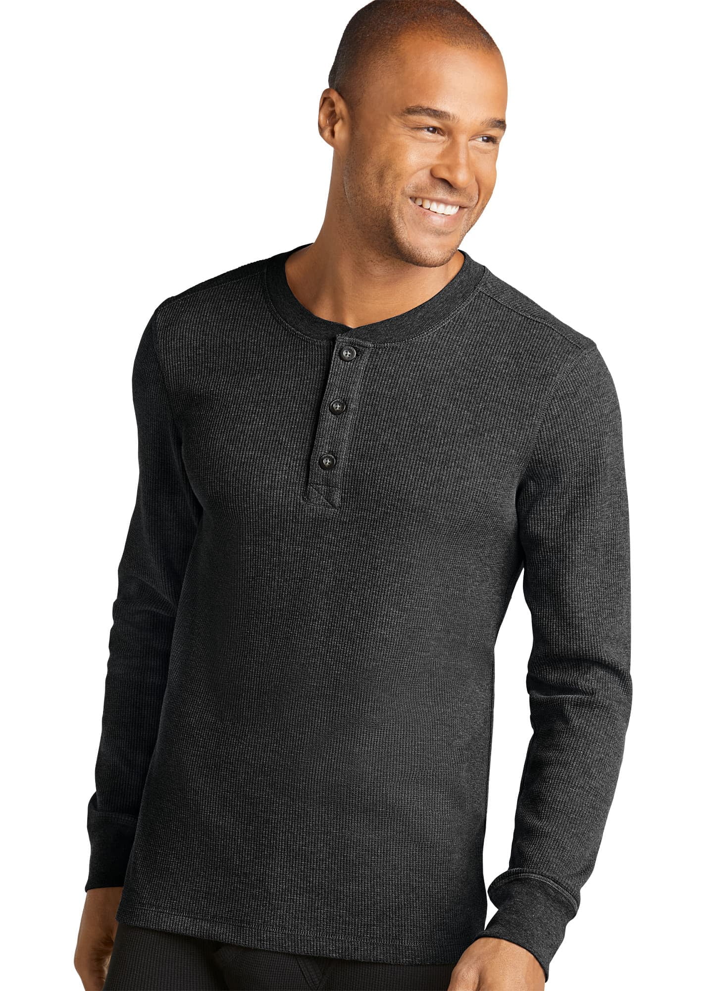 Jockey Men Tall Man Long Sleeve Waffle Henley