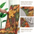 thumbnail image 5 of Yayeee 2 Pack Dining Chair Covers Stretch Parson Chairs Slipcovers Seat Protector, Colorful Autumn Leaves, 5 of 6