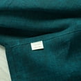 thumbnail image 5 of Fingercraft Cloth Napkins, 100% Linen Table Napkins, 20 in x 20 in, Set of 6, Teal, 5 of 5
