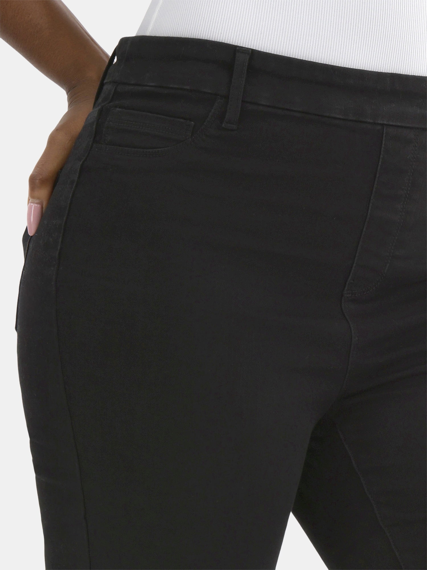 Time and Tru Women's High Rise Straight Leg Jeggings, 27.5" Inseam, Sizes XS-XXXL
