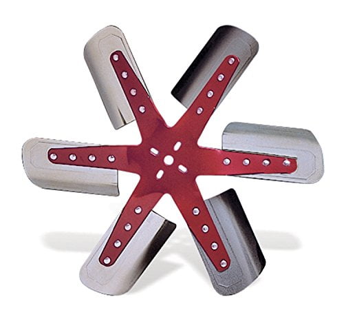 Flex-a-lite 1309 Red Star Stainless Steel Blade 19-3/8 Flex Fan