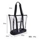 thumbnail image 2 of Bolsa de asas transparente, bolsa de playa portátil de pvc, bolsa de almacenamiento al aire libre, ropa de camping al aire libre, bolsa de hombro a prueba de polvo, 11 Feliz Sencillez, 2 of 5