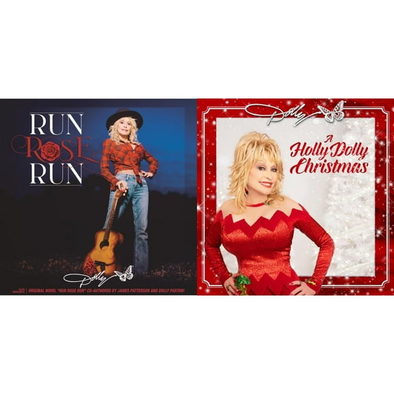 Holly Dolly Christmas (Opaque Red LP Vinyl) & Run Rose Run