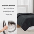 thumbnail image 5 of (2 pack) Mainstays Twin/Twin XL Comforter, Down Alternative, All-Season, Black, 5 of 8