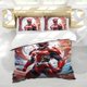 thumbnail image 5 of Power Rangers Conjunto de sábanas temático, trío de piezas, cómodo y amigable con la piel, diseño único, regalo de decoración para el hogar para familiares, amigos y fans,140cm *210cm, 5 of 6
